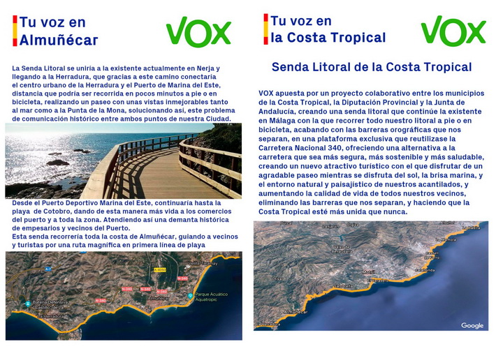 La candidata de Vox en Almucar considera muy importante para el turismo la construccin de una Senda Litoral.